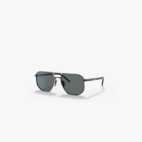 Prada SPR59Y 1AB5Z1 57 Black White Sunglasses SPR59Y - Picture 1 of 3